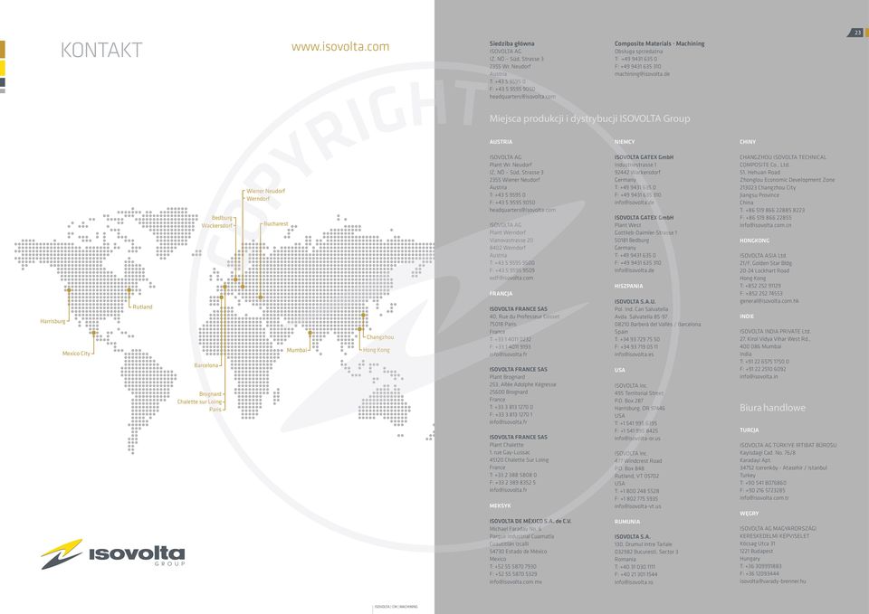 de Miejsca produkcji i dystrybucji ISOVOLTA Group AUSTRIA NIEMCY CHINY ISOVOLTA AG Plant Wr.