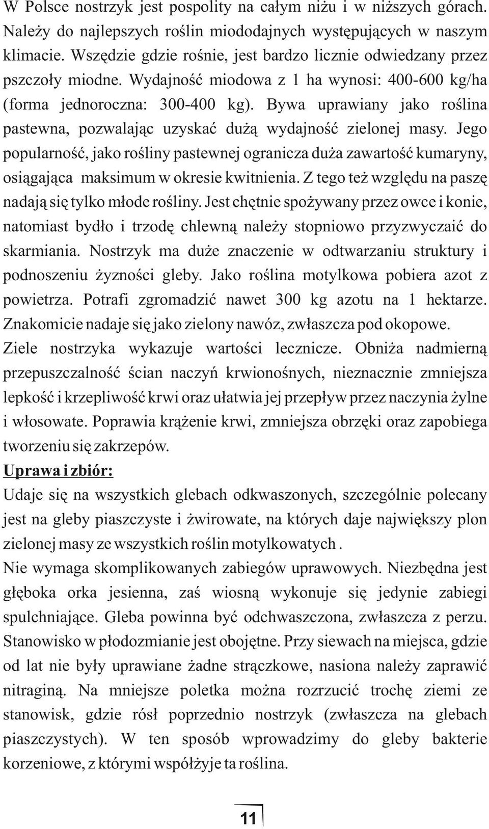 Bywa uprawiany jako roślina pastewna, pozwalając uzyskać dużą wydajność zielonej masy.