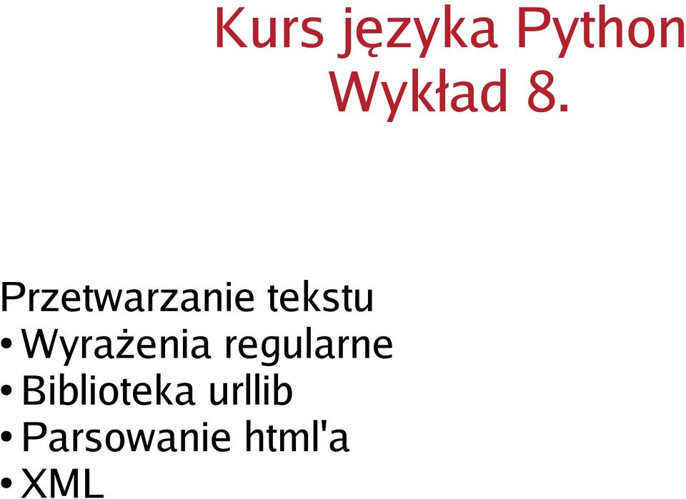 Wyrażenia regularne