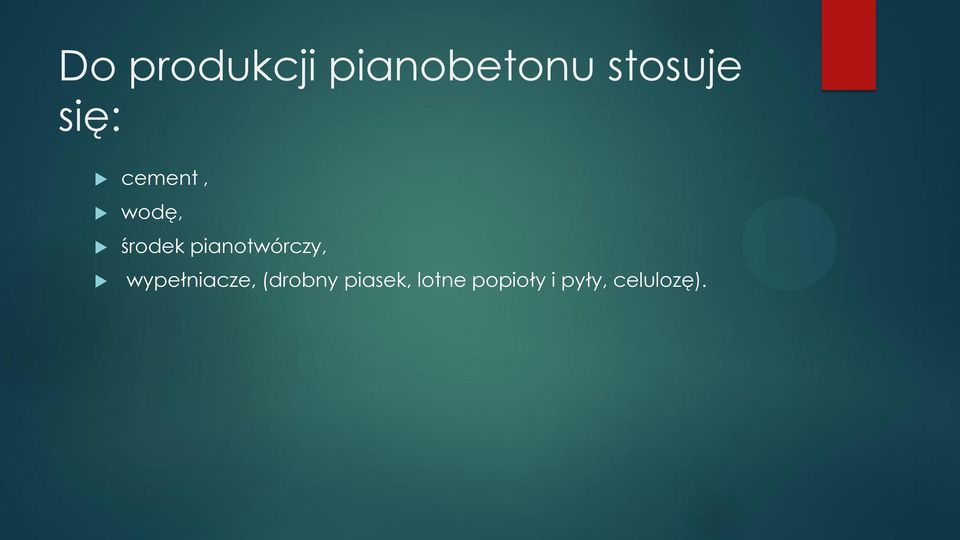 pianotwórczy, wypełniacze,