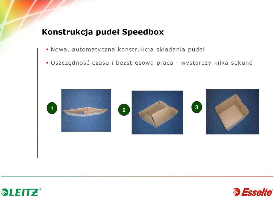 pudeł Oszczędność czasu i