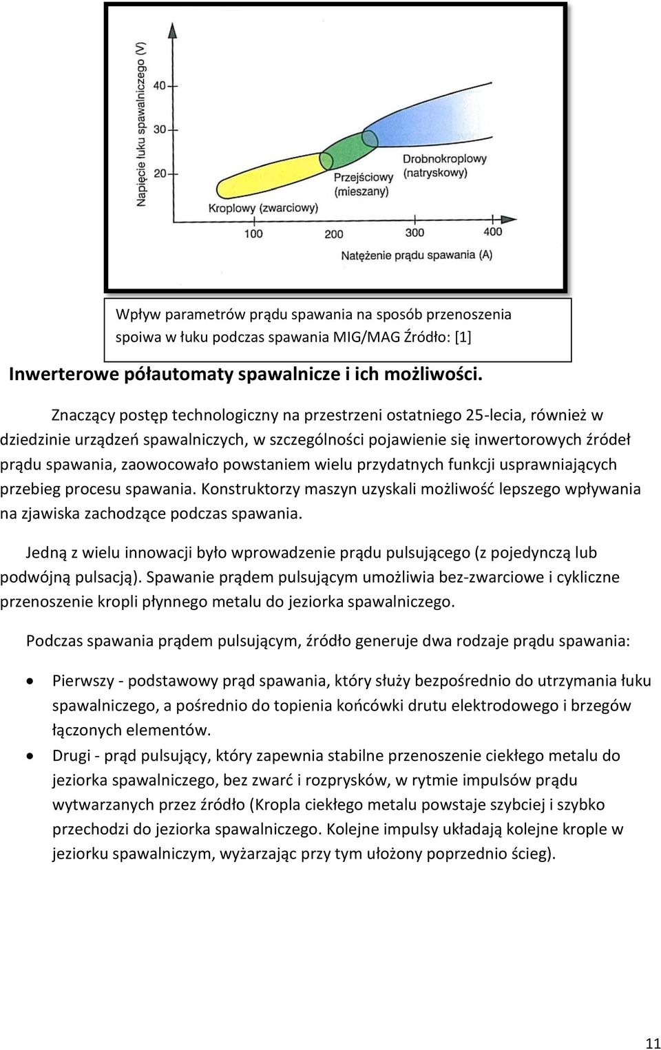 powstaniem wielu przydatnych funkcji usprawniających przebieg procesu spawania. Konstruktorzy maszyn uzyskali możliwośd lepszego wpływania na zjawiska zachodzące podczas spawania.