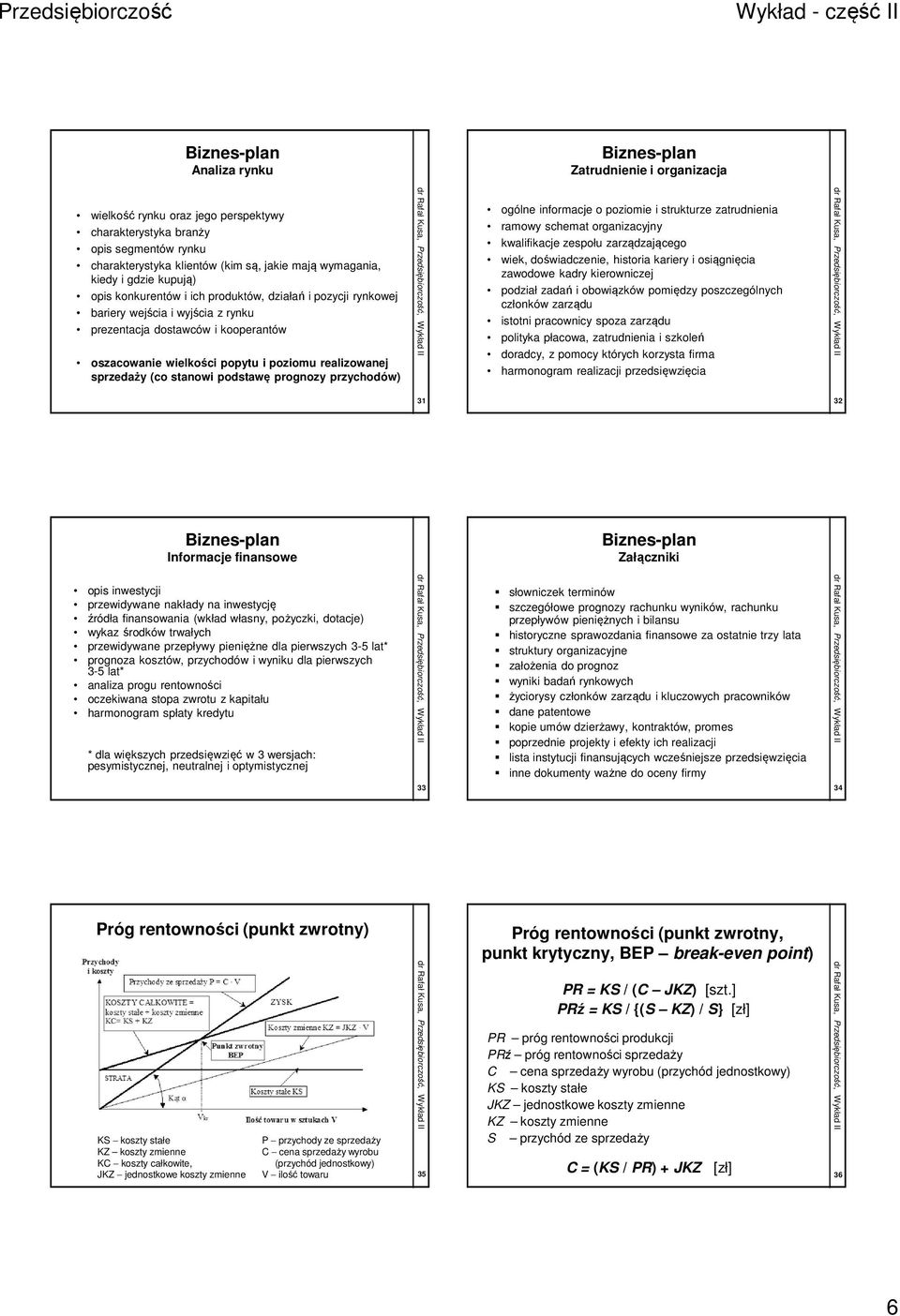 stanowi podstawę prognozy przychodów) ogólne informacje o poziomie i strukturze zatrudnienia ramowy schemat organizacyjny kwalifikacje zespołu zarządzającego wiek, doświadczenie, historia kariery i