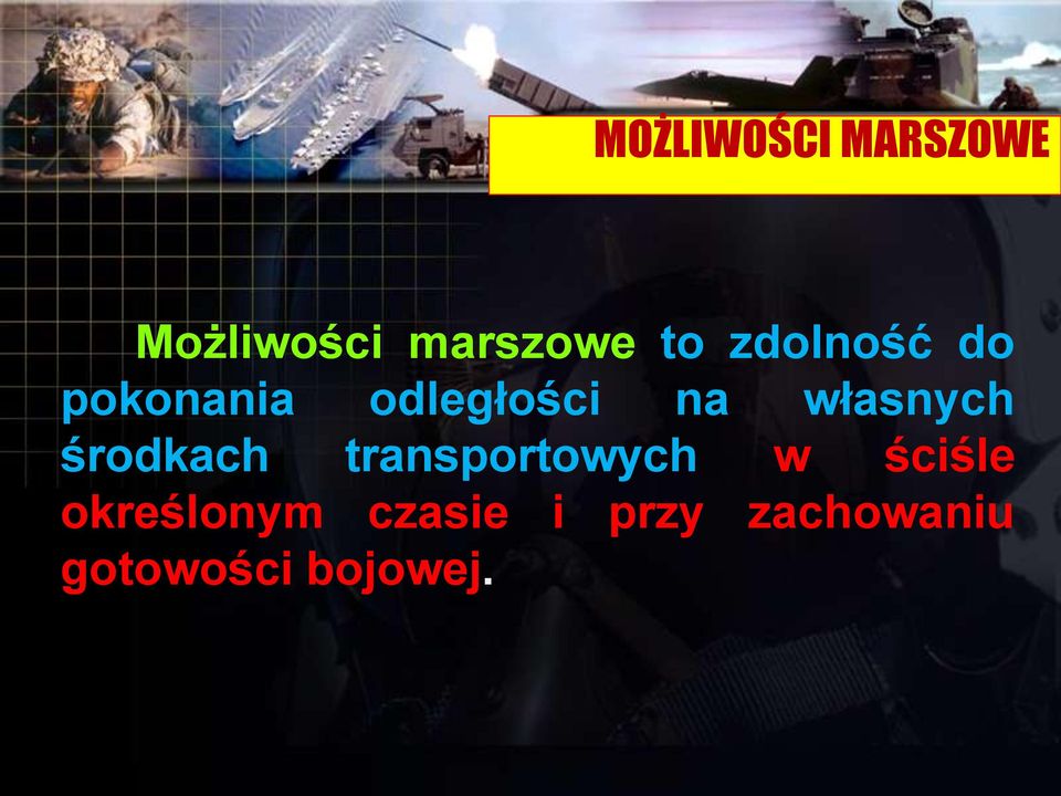 własnych środkach transportowych w ściśle