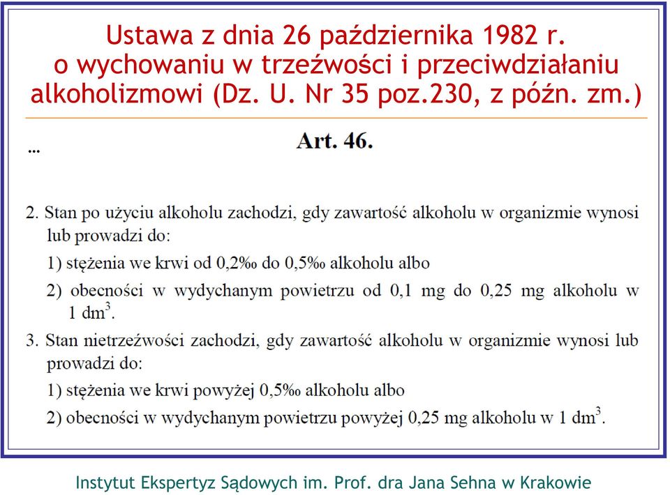 o wychowaniu w trzeźwości i
