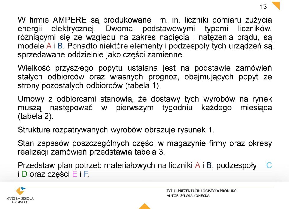 Ponadto niektóre elementy i podzespoły tych urządzeń są sprzedawane oddzielnie jako części zamienne.