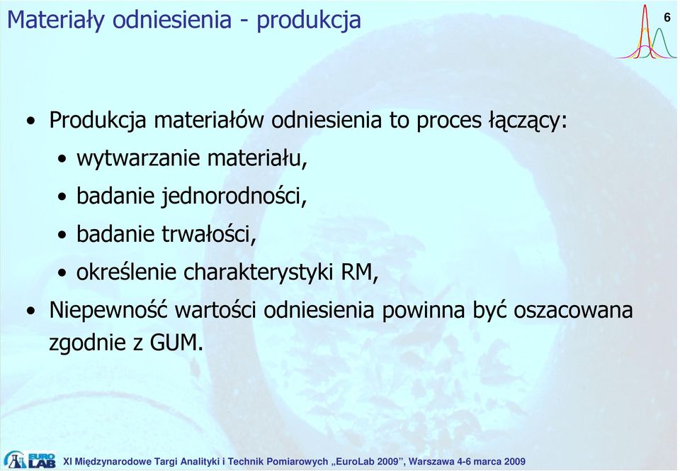 jednorodności, badanie trwałości, określenie charakterystyki