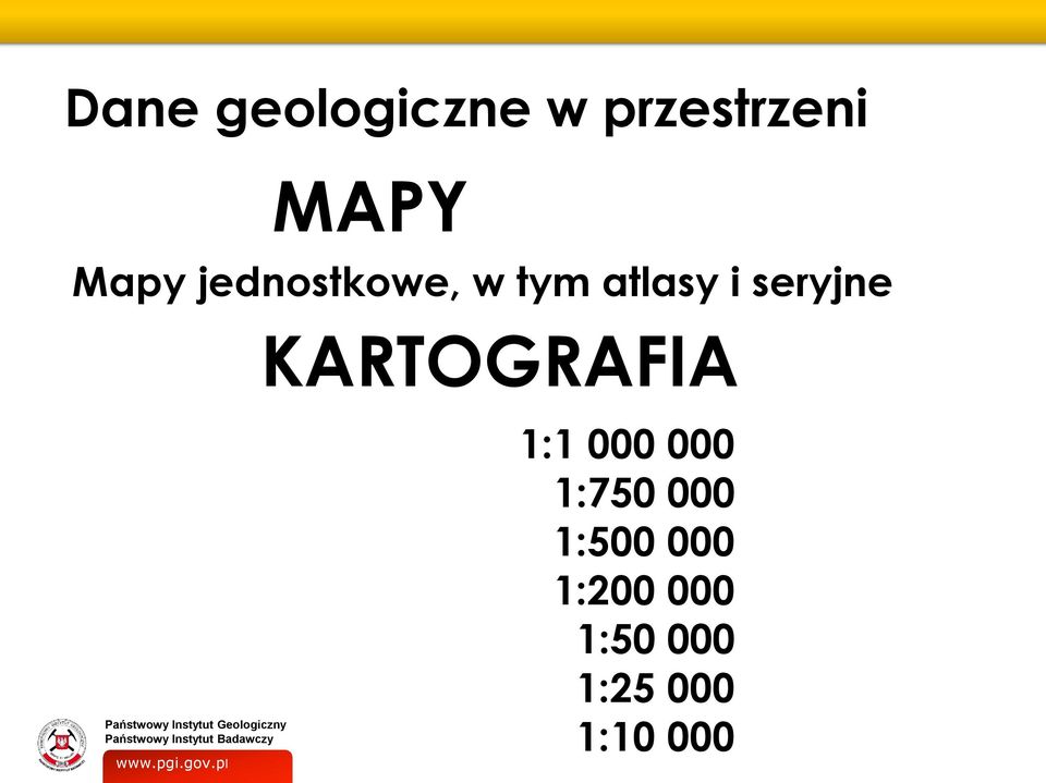 seryjne KARTOGRAFIA 1:1 000 000 1:750