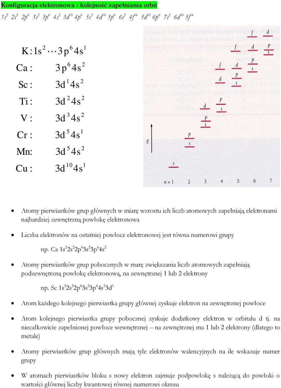 elektronowa Liczba elektronów na ostatniej powłoce elektronowej jest równa numerowi grupy np.