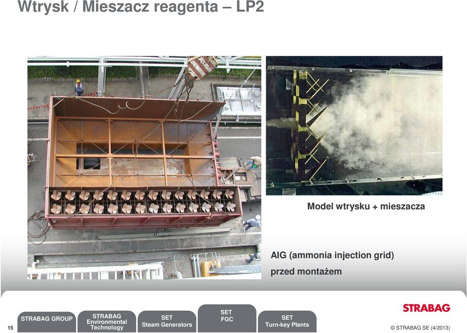 (ammonia injection grid) przed