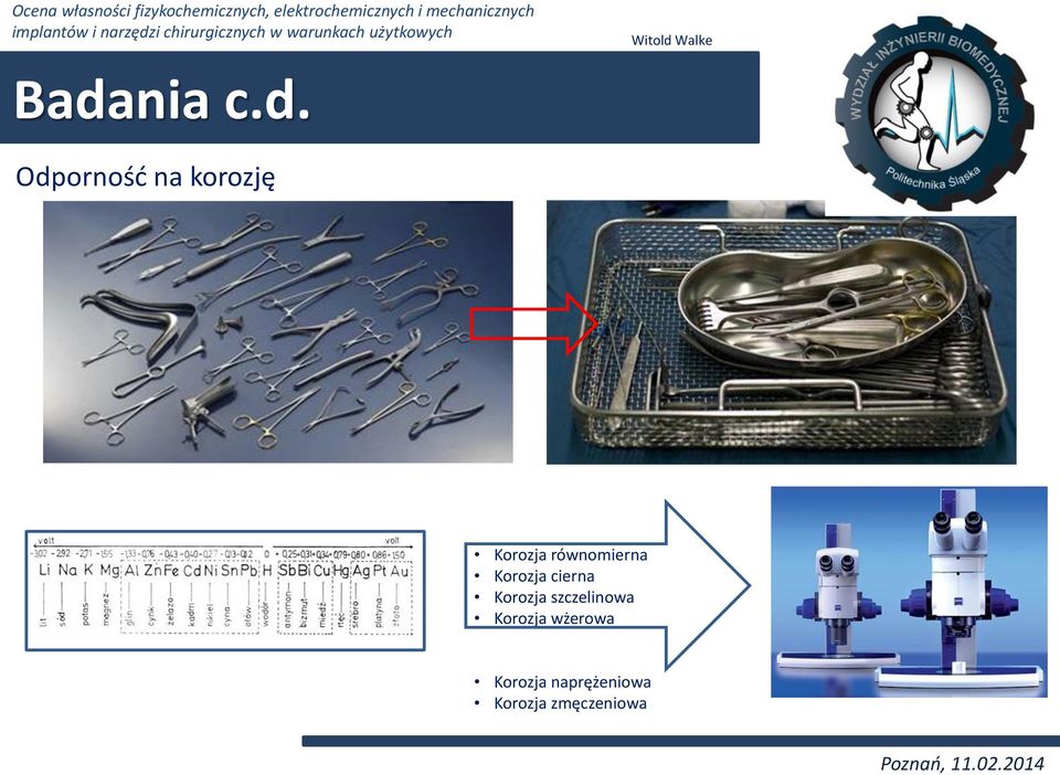 Korozja szczelinowa Korozja wżerowa