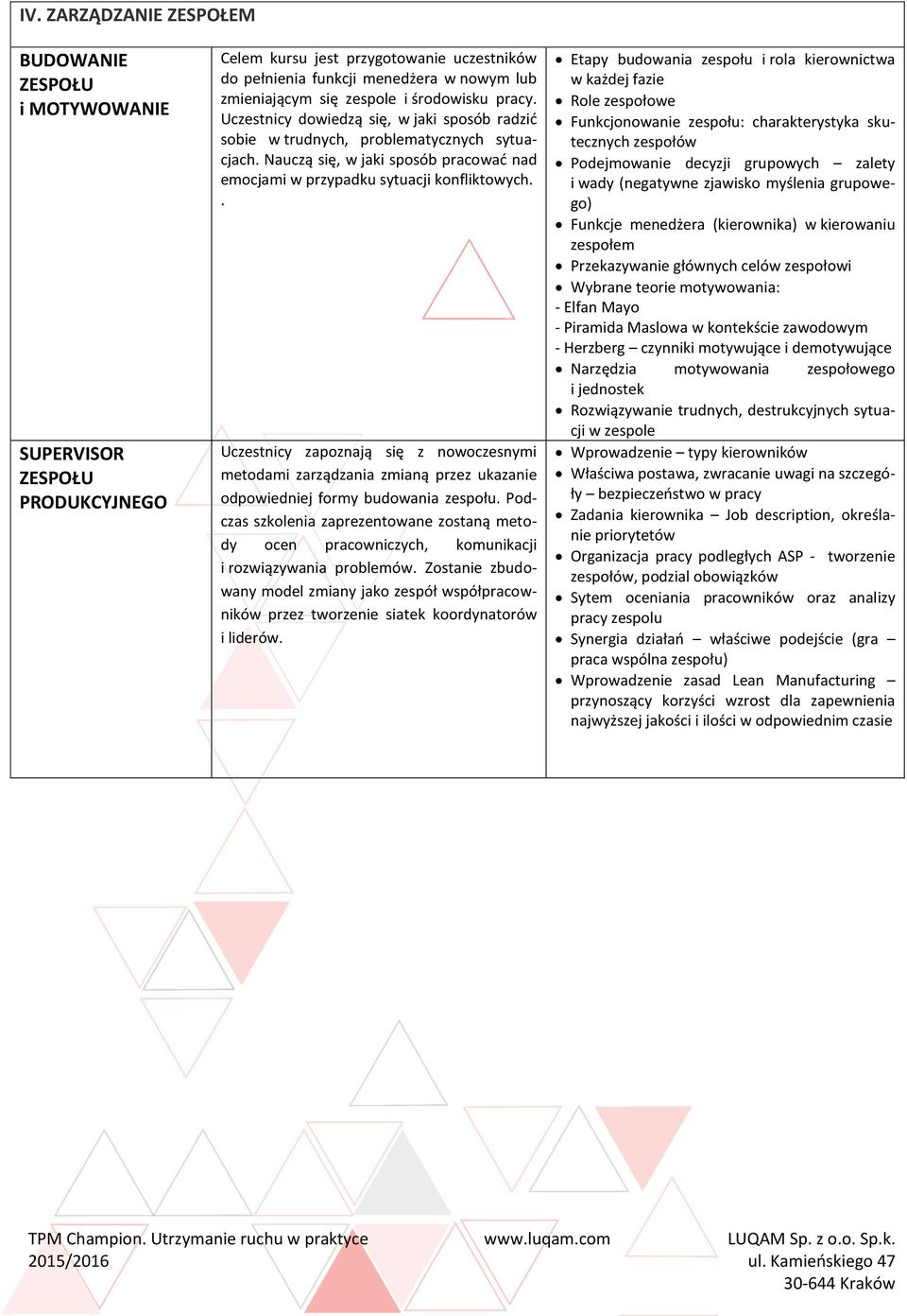Nauczą się, w jaki sposób pracować nad emocjami w przypadku sytuacji konfliktowych.