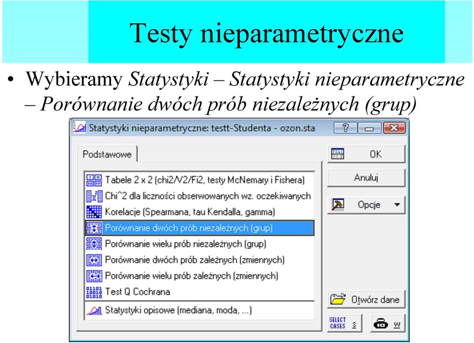 Statystyki nieparametryczne