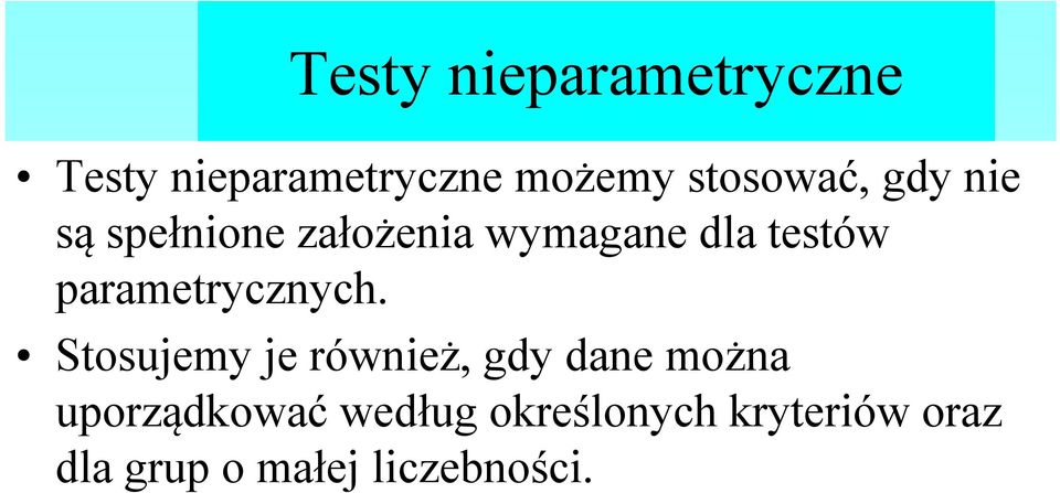 parametrycznych.