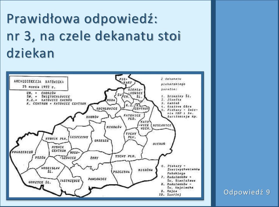 na czele dekanatu
