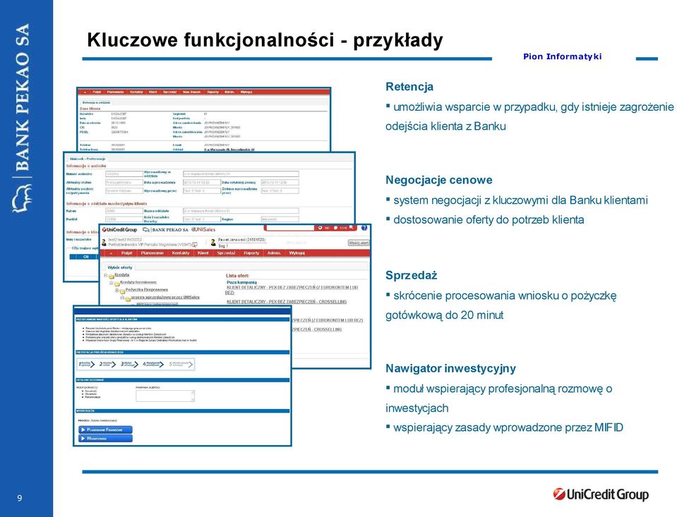 oferty do potrzeb klienta Sprzedaż skrócenie procesowania wniosku o pożyczkę gotówkową do 20 minut