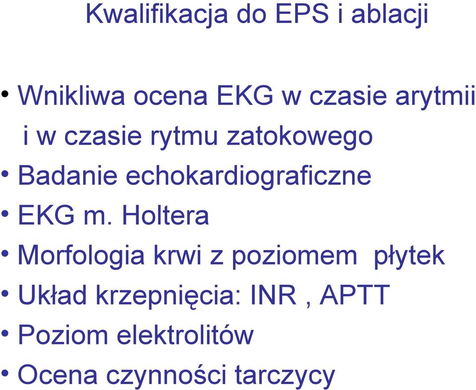 echokardiograficzne EKG m.