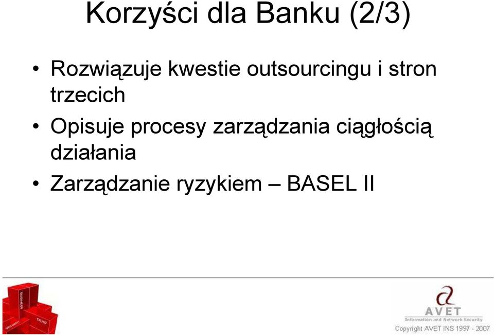 Opisuje procesy zarządzania