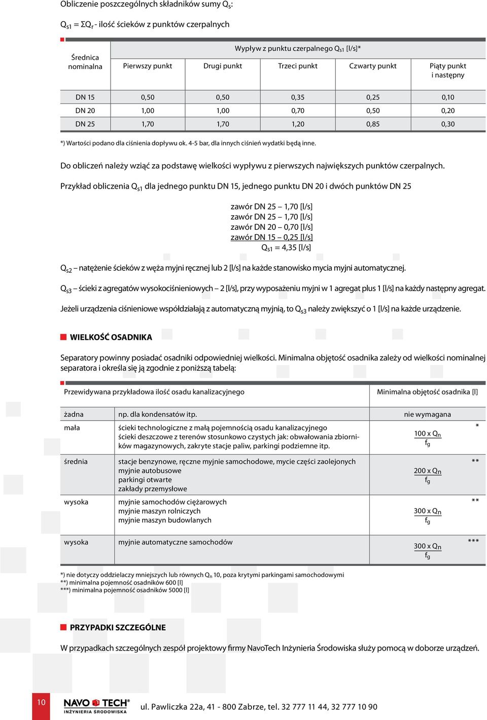 4-5 bar, dla innych ciśnień wydatki będą inne. Do obliczeń należy wziąć za podstawę wielkości wypływu z pierwszych największych punktów czerpalnych.