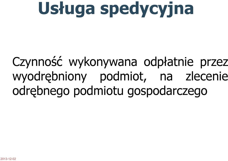 wyodrębniony podmiot, na