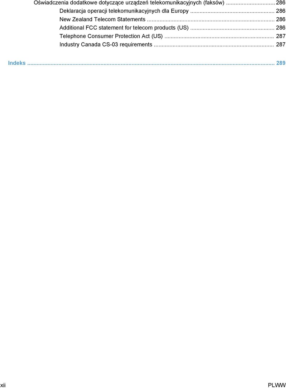 .. 286 New Zealand Telecom Statements.