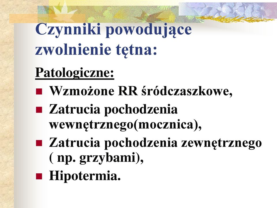 Zatrucia pochodzenia wewnętrznego(mocznica),