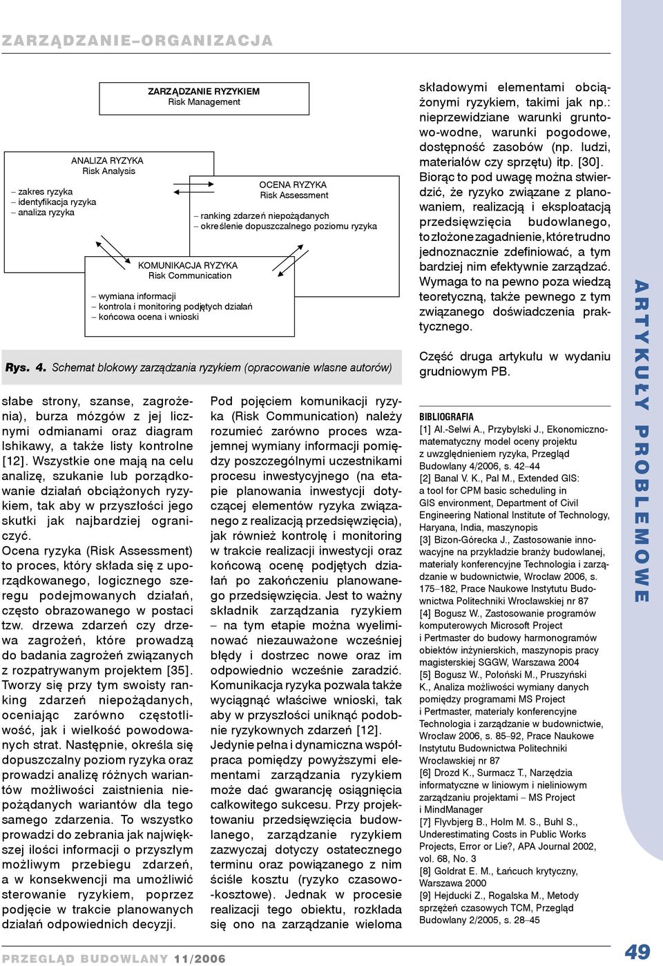 Ocena ryzyka (Risk Assessment) to proces, który składa się z uporządkowanego, logicznego szeregu podejmowanych działań, często obrazowanego w postaci tzw.