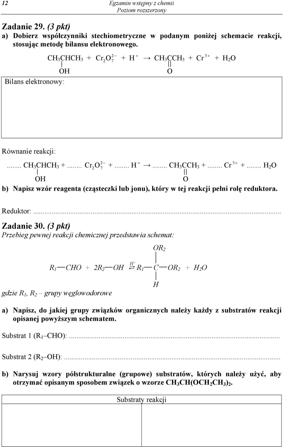 Reduktor:... Zadanie 30.