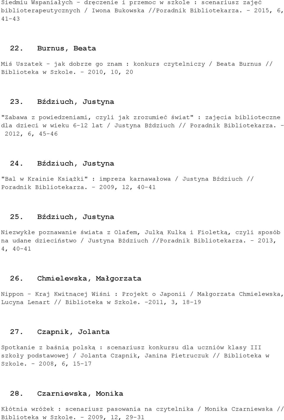 Edukacja czytelnicza - szkoła podstawowa - PDF Darmowe pobieranie