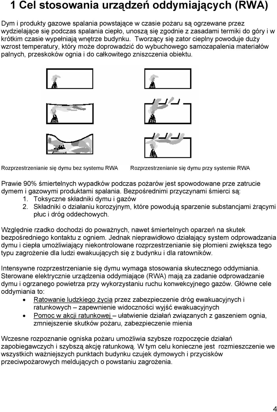 Tworzący się zator cieplny powoduje duży wzrost temperatury, który może doprowadzić do wybuchowego samozapalenia materiałów palnych, przeskoków ognia i do całkowitego zniszczenia obiektu.