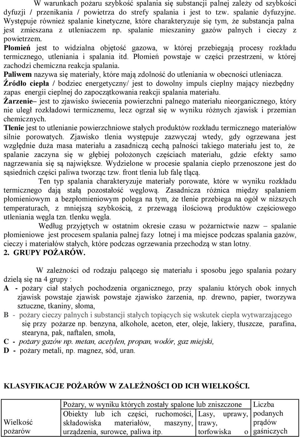 Płomień jest to widzialna objętość gazowa, w której przebiegają procesy rozkładu termicznego, utleniania i spalania itd.