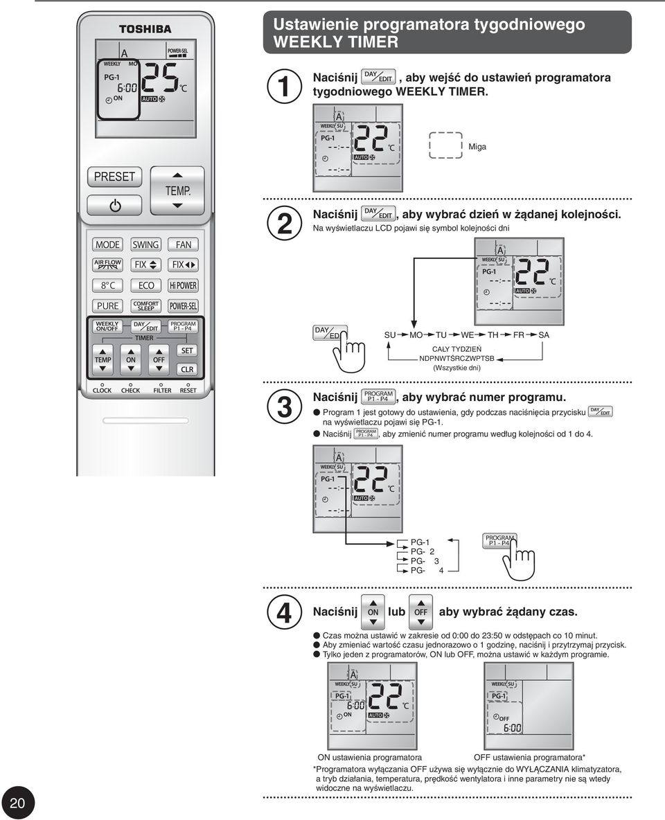 Instrukcja Obsługi. Klimatyzator Toshiba. Moduł wewnętrzny Seria  RAS-10G2KVP Seria RAS-13G2KVP Seria RAS-16G2KVP - PDF Darmowe pobieranie