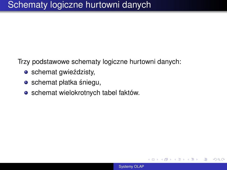 danych: schemat gwieździsty, schemat
