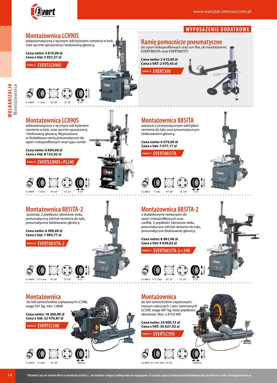 Cena netto: 2 415,00 zł Cena z VAT: 2 970,45 zł EVERT390 Montażownice 3 x 400 V 7 1 /min 10-20 12-23 3-15  Wyposażona w dodatkowe ramię pneumatyczne do opon niskoprofilowych oraz typu runfat.