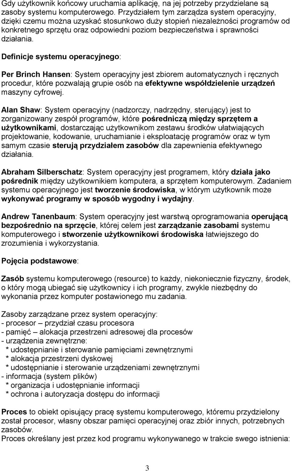 działania.