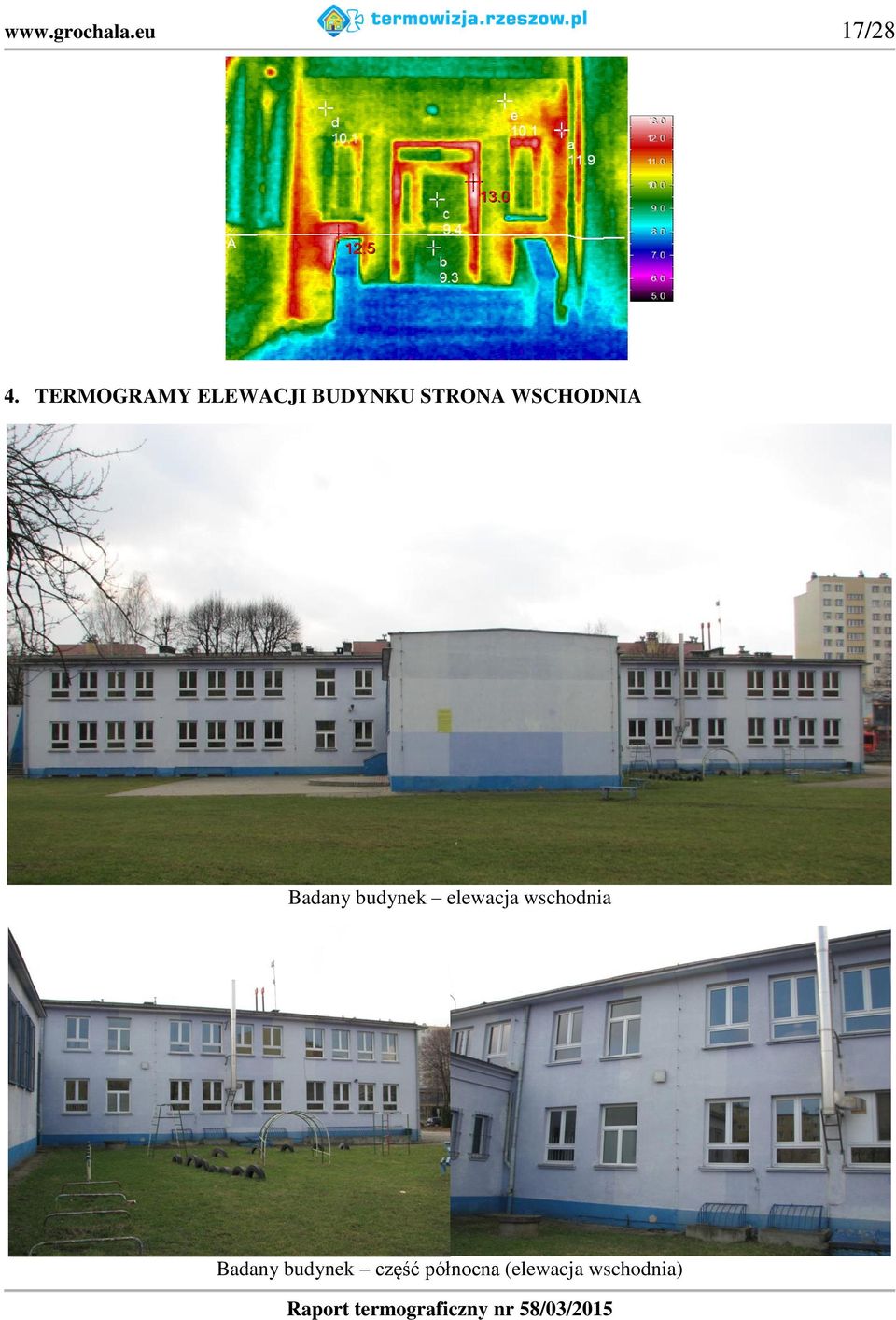 WSCHODNIA Badany budynek elewacja
