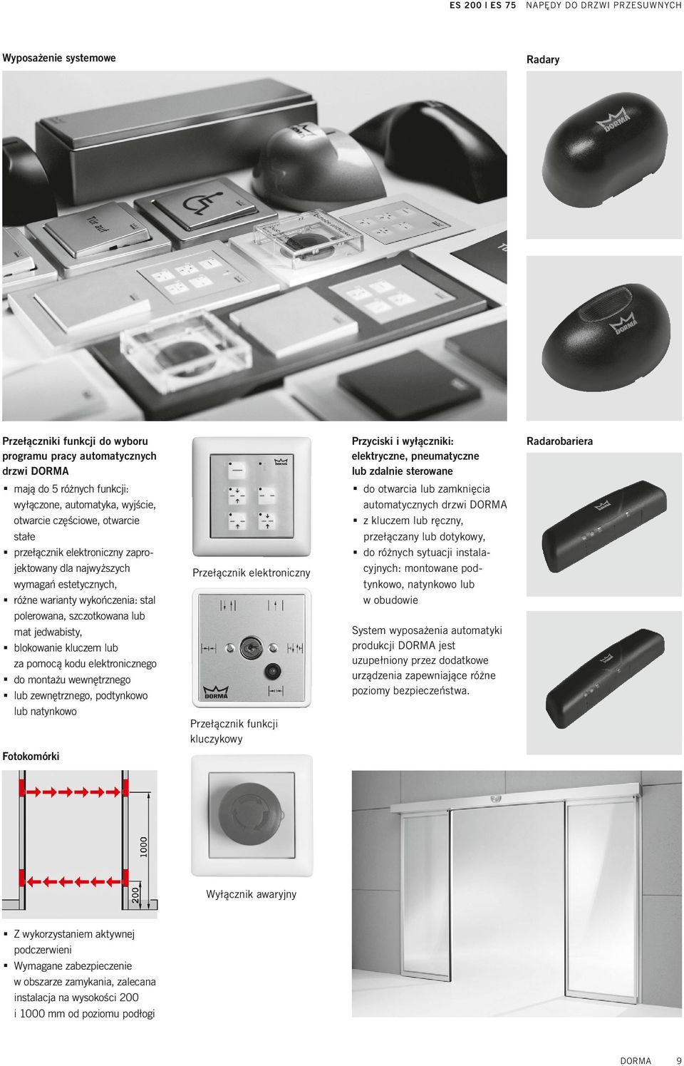 blokowanie kluczem lub za pomocą kodu elektronicznego. do montażu wewnętrznego.