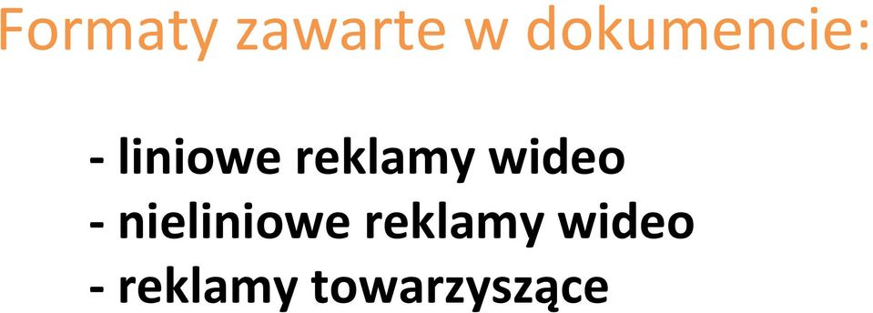 reklamy wideo -