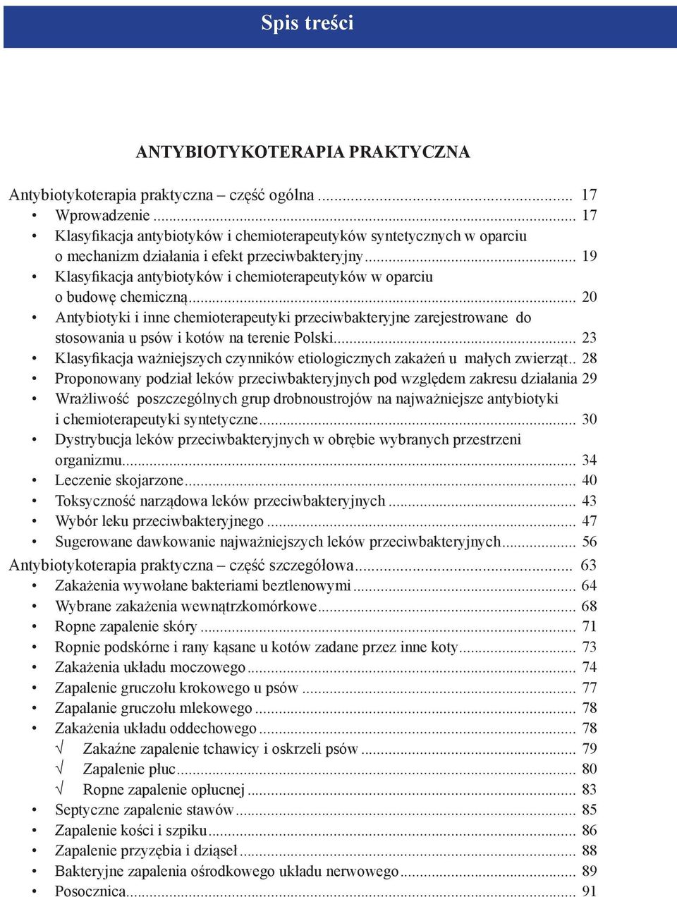 .. 19 Klasyfikacja antybiotyków i chemioterapeutyków w oparciu o budowę chemiczną.