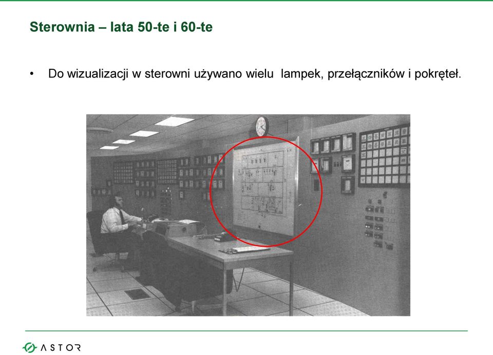 sterowni używano wielu