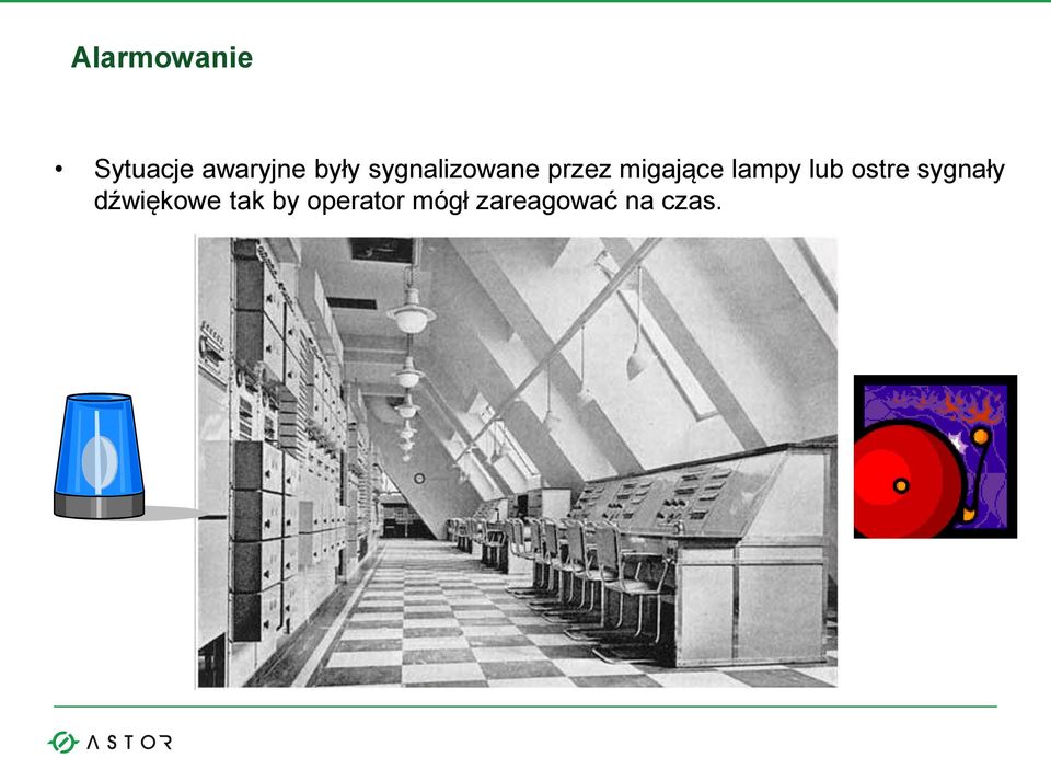 lub ostre sygnały dźwiękowe tak by