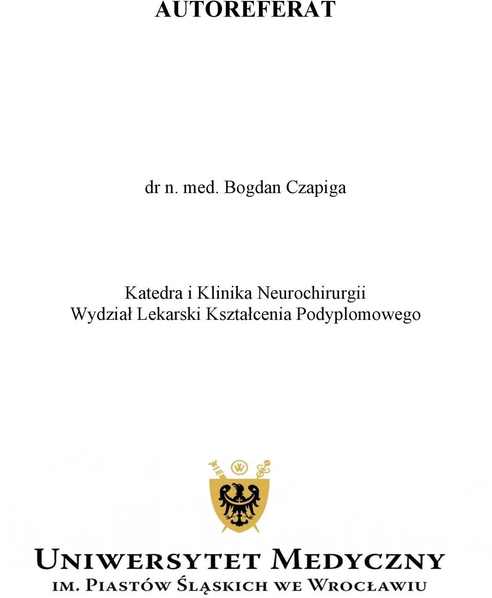 Klinika Neurochirurgii