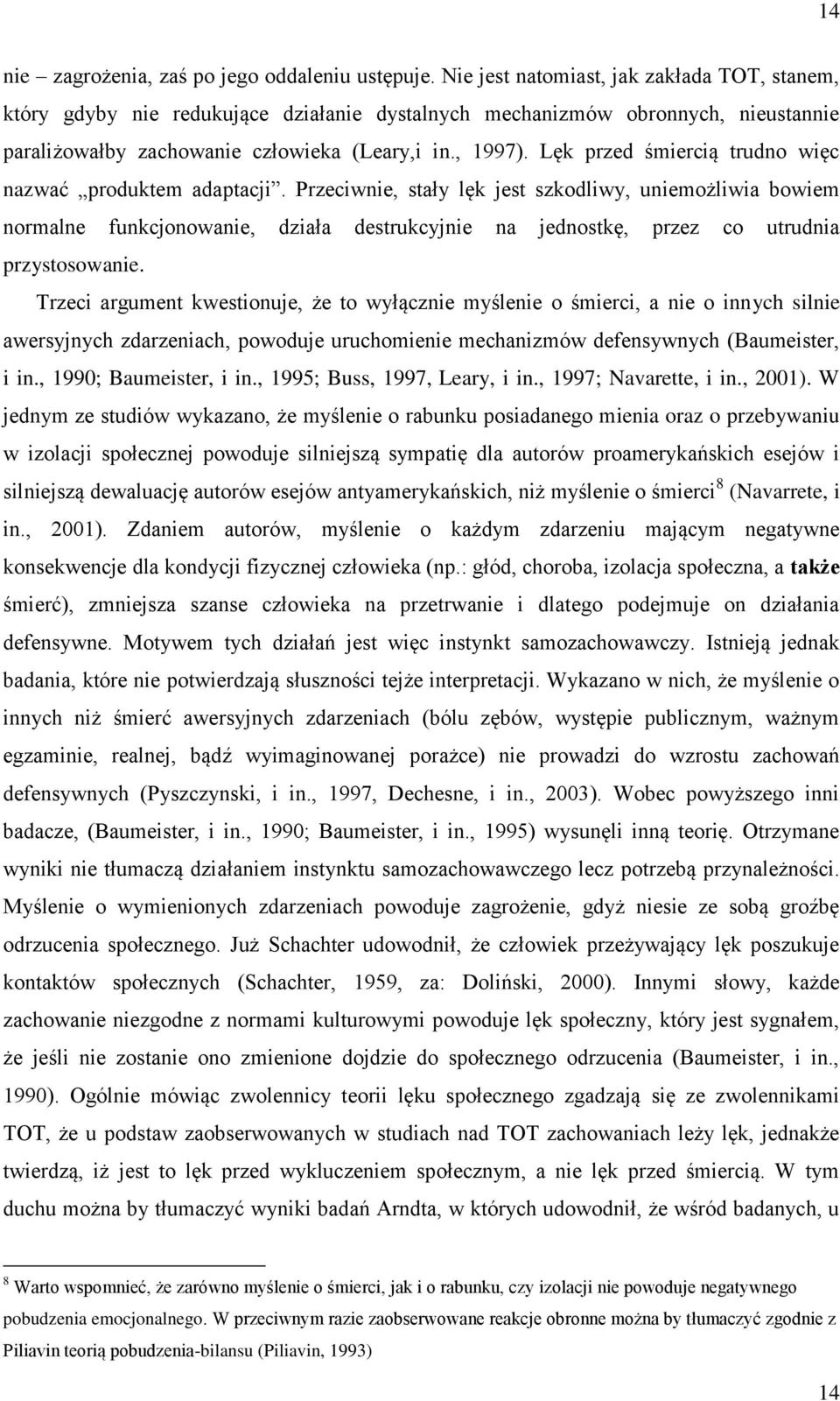 Lęk przed śmiercią trudno więc nazwać produktem adaptacji.