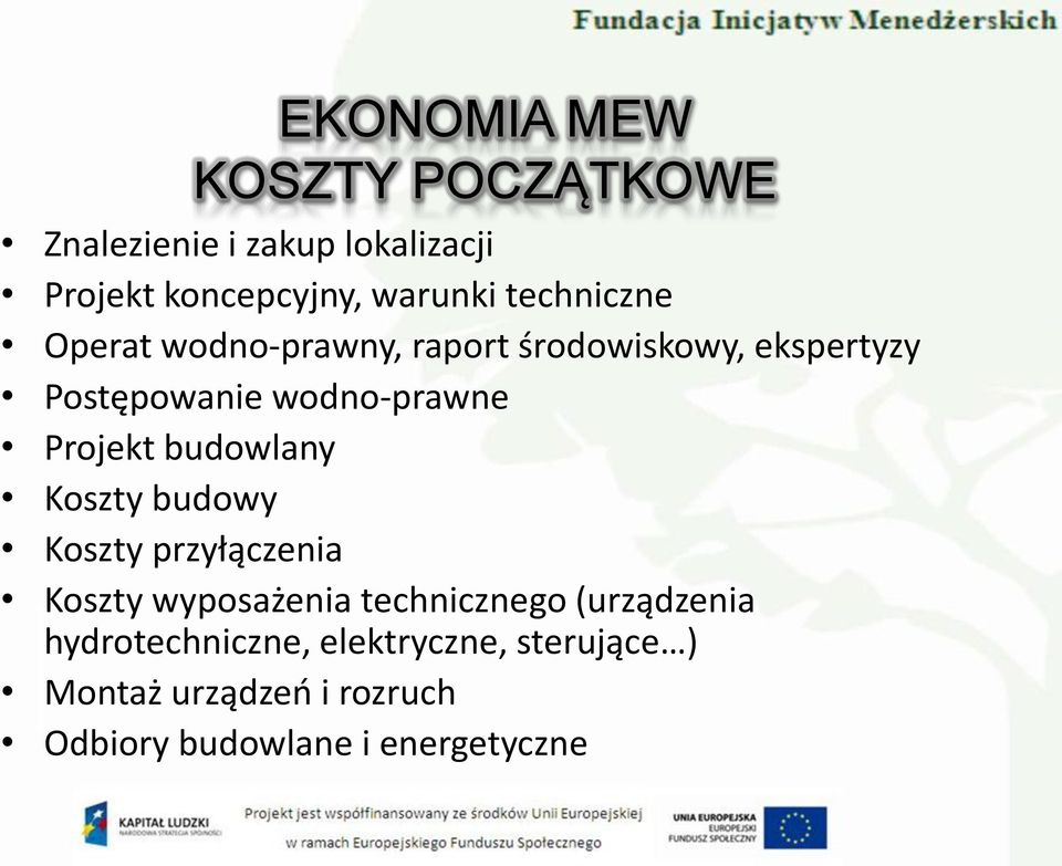 Projekt budowlany Koszty budowy Koszty przyłączenia Koszty wyposażenia technicznego