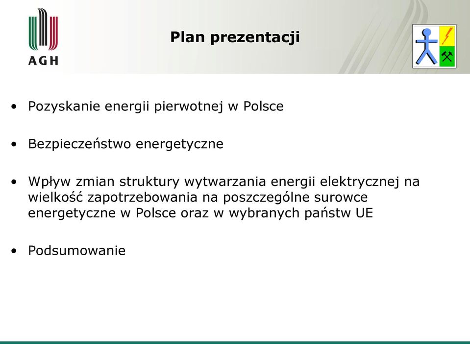 energii elektrycznej na wielkość zapotrzebowania na