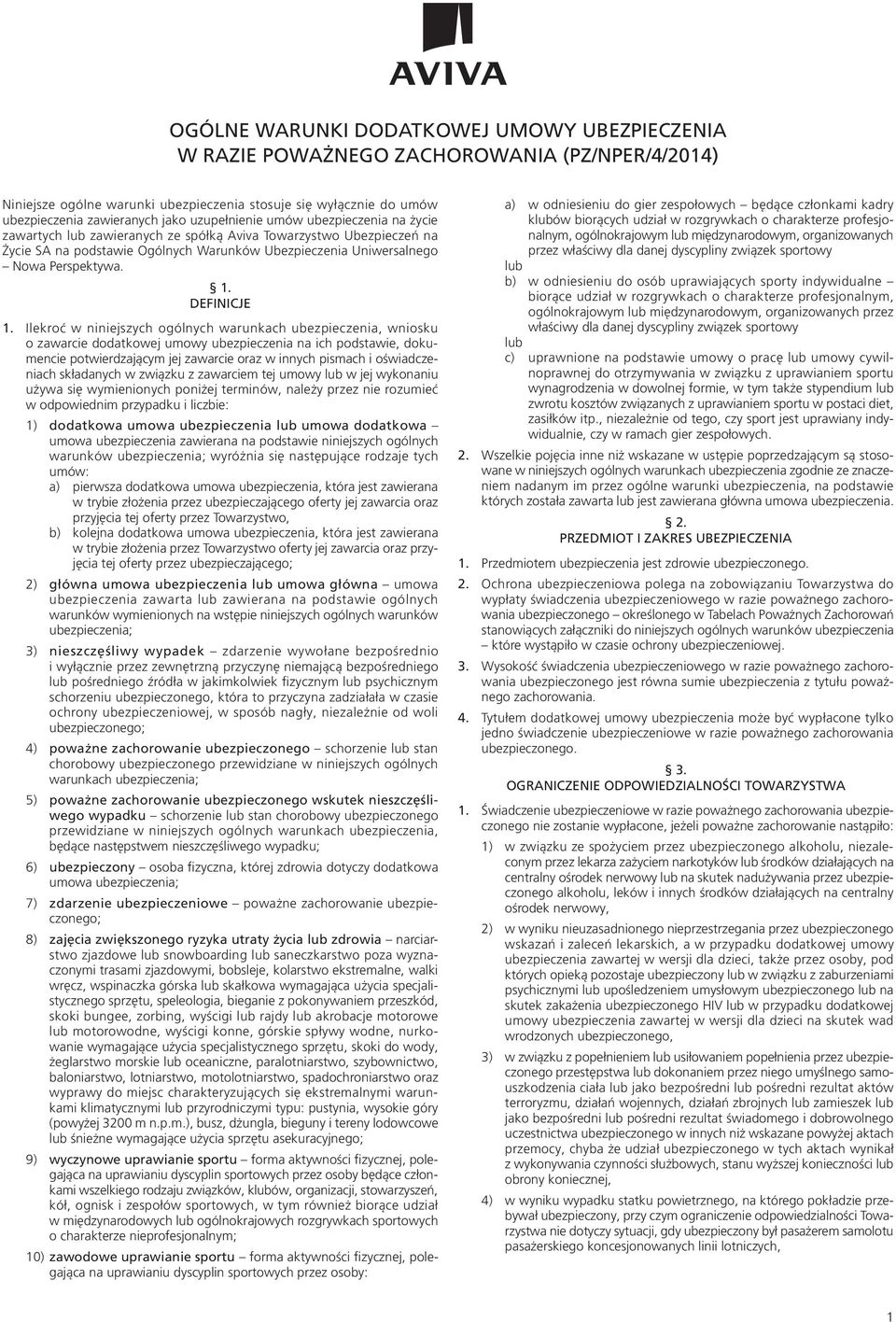 DEFINICJE 1.