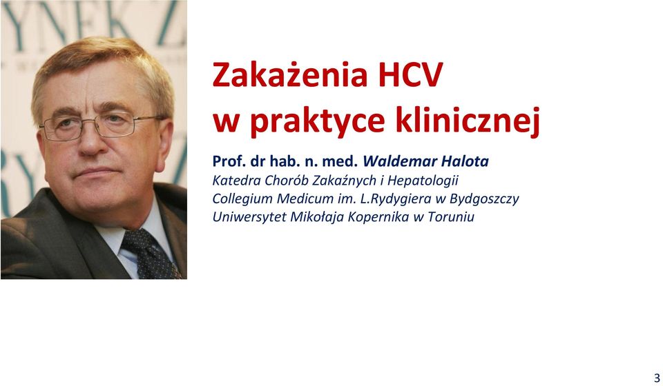 Waldemar Halota Katedra Chorób Zakaźnych i