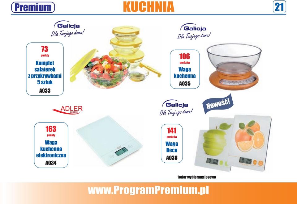 A035 163 punkty Waga kuchenna elektroniczna