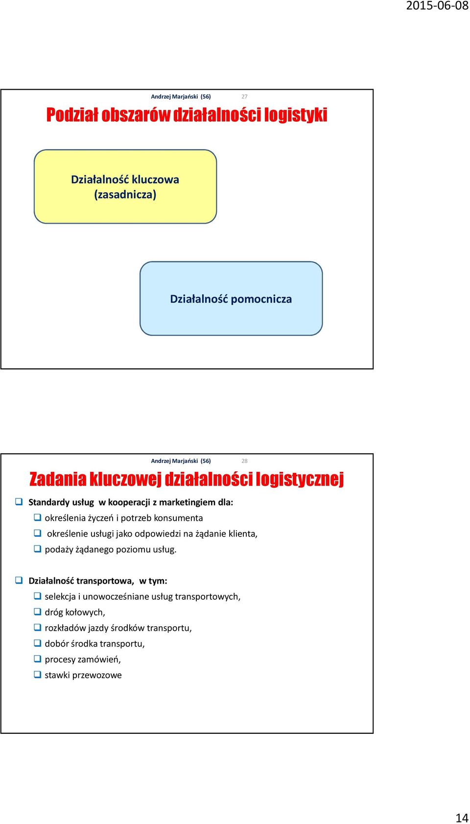 usługi jako odpowiedzi na żądanie klienta, podaży żądanego poziomu usług.