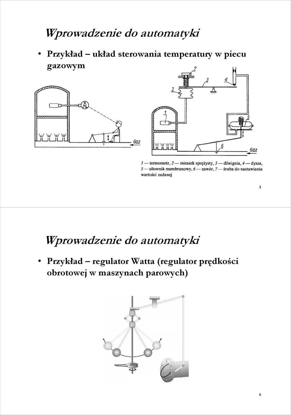 Przykład regulator Watta